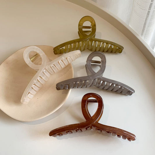 Lot de 4 grandes pinces à cheveux pour femme, 13 cm pour cheveux épais, grandes pinces à cheveux papillon à tenue solide, accessoires de cheveux élégants pour femmes et filles