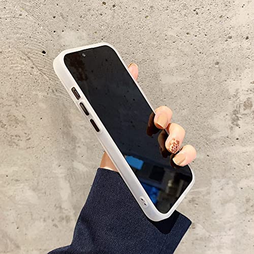 ALLUPS Coque de téléphone à Paillettes électrolytiques Scintillantes avec Strass de Luxe pour iPhone 13 12 Mini 11 Pro XR X XS Max 7 8 Plus SE2020 Couverture Souple, Or Blanc, pour 12 Pro Ma