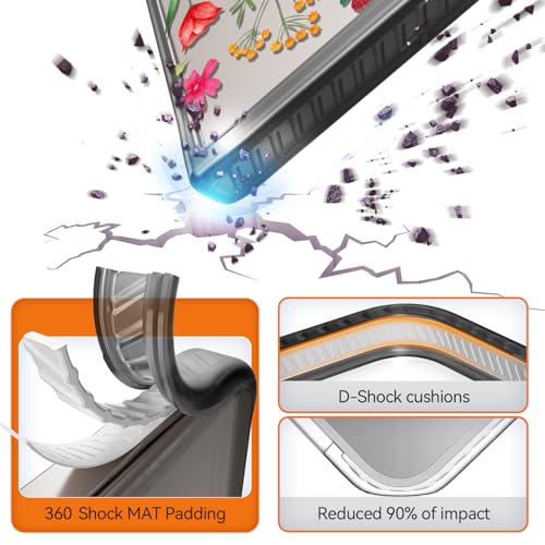 Rosarnnah Compatible avec Samsung Galaxy Ultra Coque mignonne esthétique – Durable antichoc de 2 m – Coque de téléphone avec motif de fleurs naturelles amusantes et tendance de 6,8 pouces, noir