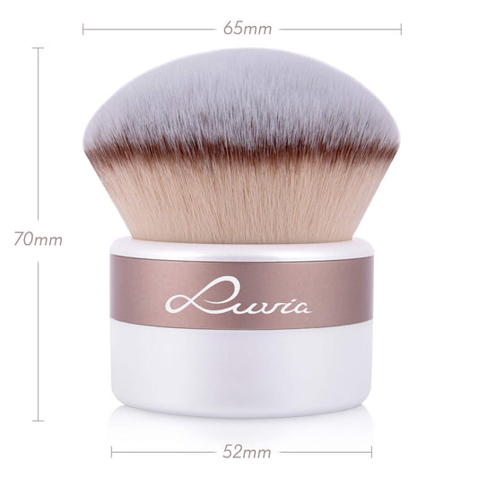Pinceau Kabuki Luvia XXL - Pinceau à poudre pour le visage - Poudre bronzante - Vegan - Elegance