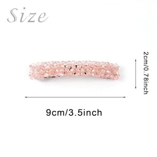 Barrettes à cheveux en cristal pour femmes et filles, élégantes pinces à cheveux en strass, épingles à cheveux au design français, accessoires de cheveux à paillettes scintillantes, pour coiffure de
