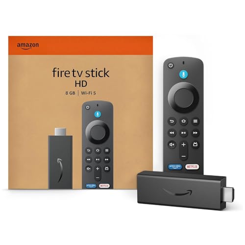 Amazon Fire TV Stick HD (Nouvelle génération) | TV gratuite et en direct, télécommande vocale Alexa, contrôle de la maison connectée, streaming HD