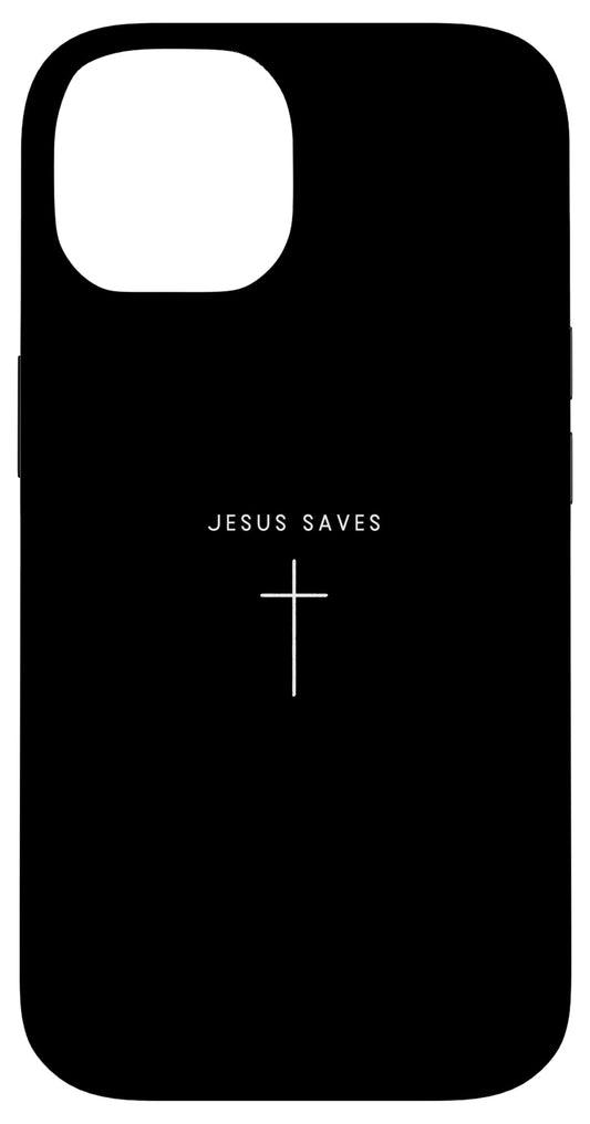 Jésus sauve la croix – Jésus religieux chrétien minimaliste Coque pour iPhone 14