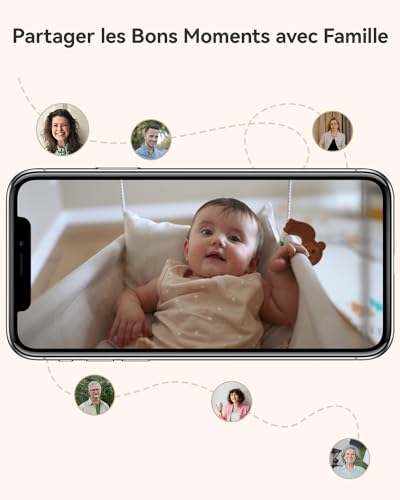 Imou 2K(3MP) Caméra Surveillance WiFi Intérieure Caméra 360° Connectée Smartphone avec Détection Humaine AI Suivi Intelligent Sirène Audio Bidirectionnel Compatible Alexa pour Bébé/Animaux