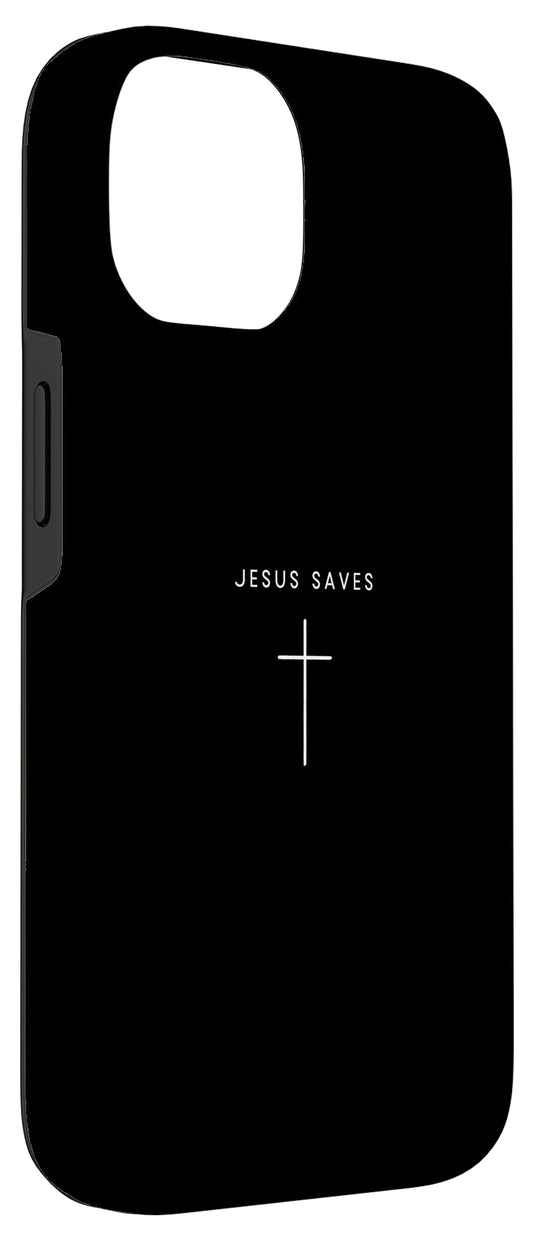 Jésus sauve la croix – Jésus religieux chrétien minimaliste Coque pour iPhone 14