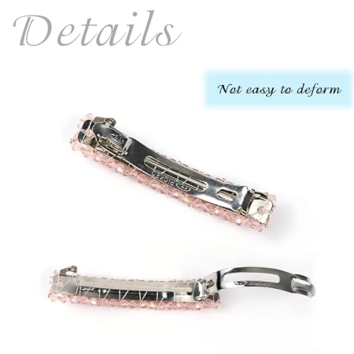 Barrettes à cheveux en cristal pour femmes et filles, élégantes pinces à cheveux en strass, épingles à cheveux au design français, accessoires de cheveux à paillettes scintillantes, pour coiffure de