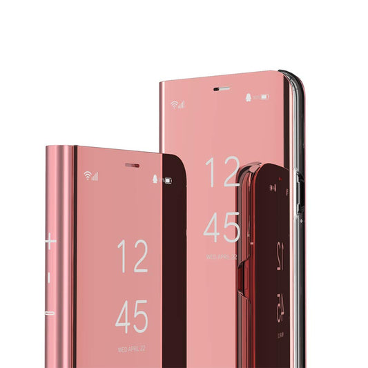 IMEIKONST Samsung Galaxy S9+ Etui Bookstyle Miroir Makeup Smart View Stand Protecteur Housse Coque Etui à Rabat Coque pour Samsung Galaxy S9 Plus Flip Mirror: Rose Gold QH