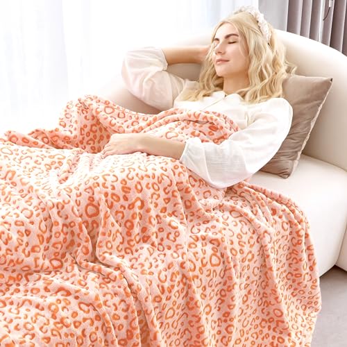 Couvertures King Size douces et confortables Orange