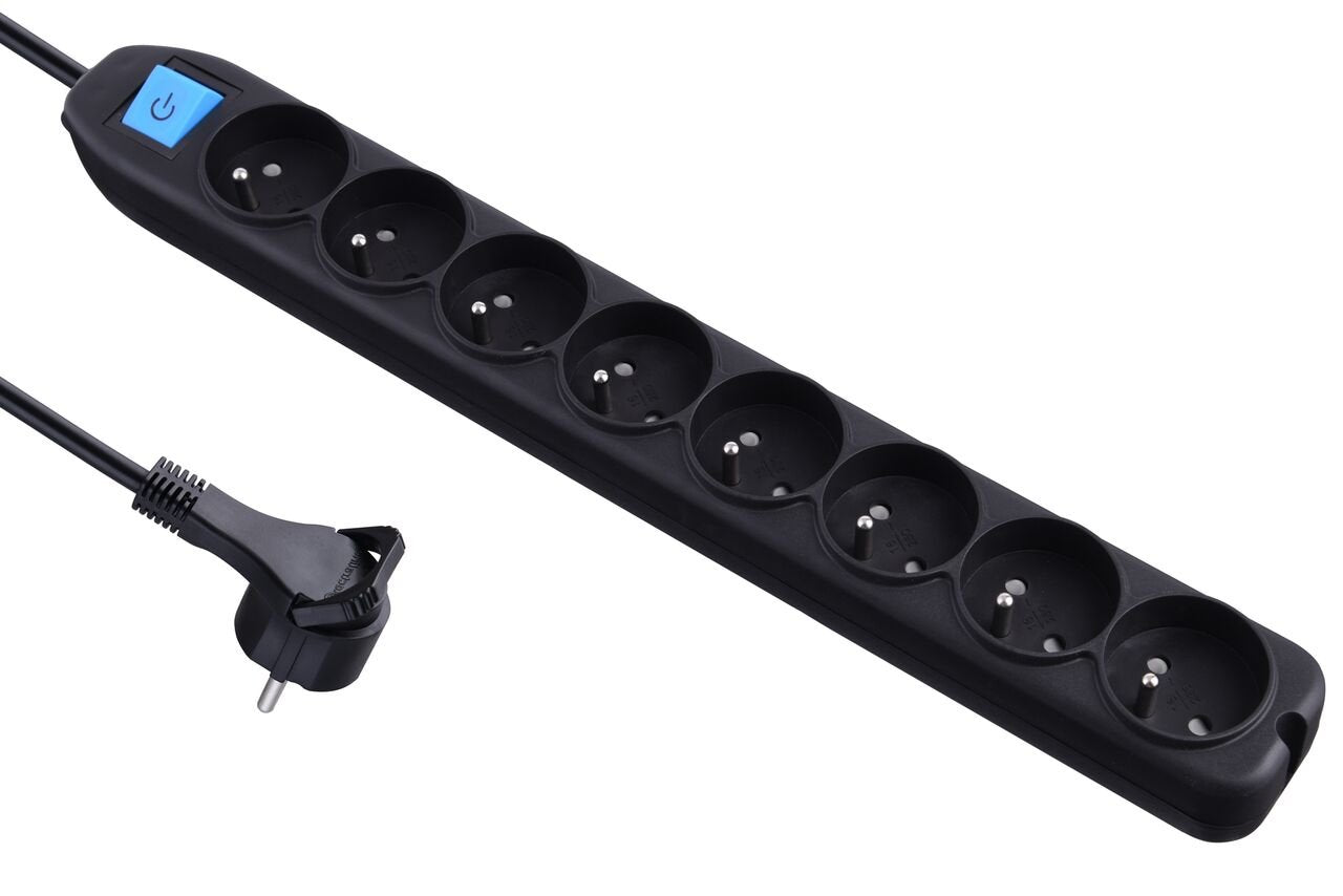 Electraline 32055 Bloc Multiprise 8 Prises avec interrupteur - câble 1,5 m