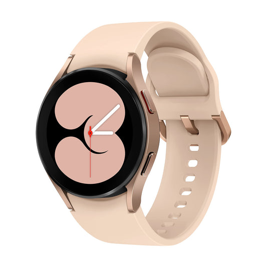 Samsung Galaxy Watch4, montre connectée Bluetooth ronde, Wear OS, montre de fitness, tracker d'activité, 40 mm, or rose avec garantie du fabricant de 36 mois [exclusif sur Amazon]