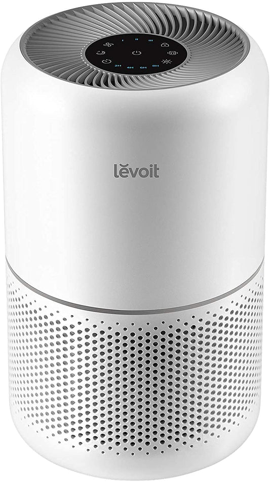 LEVOIT Purificateur d'Air Masion avec HEPA Filtre, CADR 187m³/h, 360° Purifier, 24dB Mode Veille, 100%Sans Ozone, avec 3 Vitesses, Minuterie, Capturer la Fumée Pollen Poussière Core 300