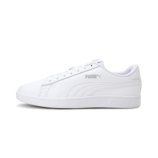 PUMA Puma Smash v2 L Baskets Mixte, Puma Blanc Puma Blanc, 42.5 EU