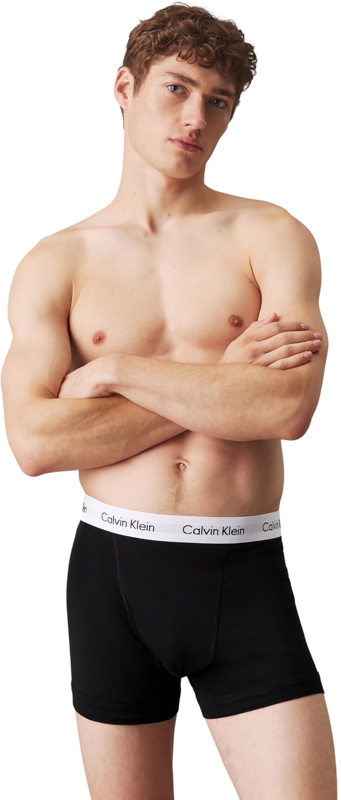 Calvin Klein Homme Boxer Lot De 3 Caleçon Coton Stretch, Noir (Black), S