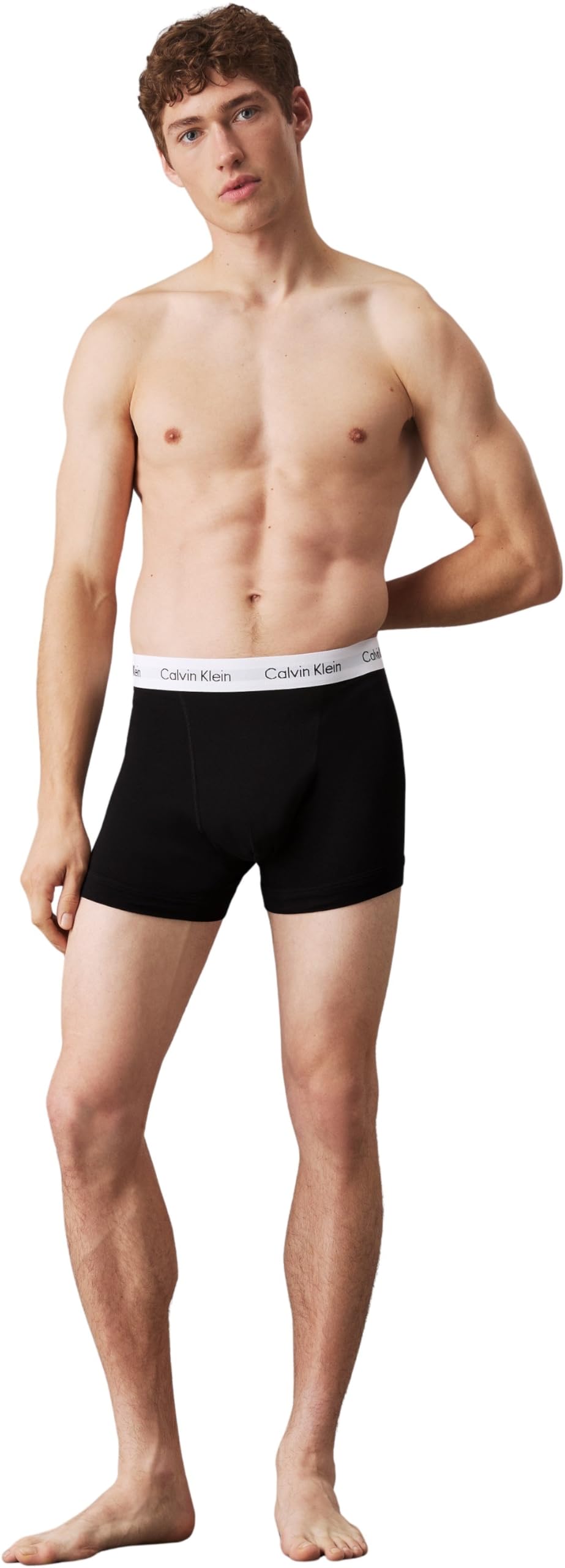 Calvin Klein Homme Boxer Lot De 3 Caleçon Coton Stretch, Noir (Black), S