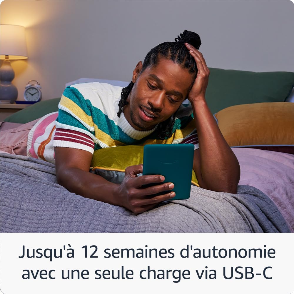 Amazon Kindle Paperwhite (16 Go) | Notre modèle le plus rapide avec un nouvel écran antireflets de 7" et une autonomie de plusieurs semaines | Sans publicités | Noir