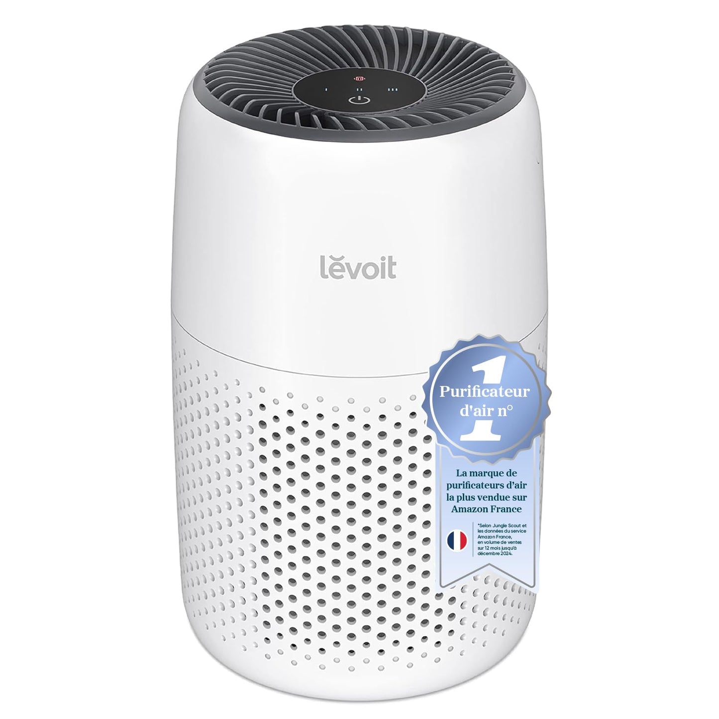 LEVOIT Purificateur d'Air Chambre, Filtration Efficace contre Allergies et Odeurs, Silencieux, avec Éponge d'Aromathérapie, 7W Économie d'Énergie, 3 Vitesses, Air Purifier HEPA pour Maison Bureau