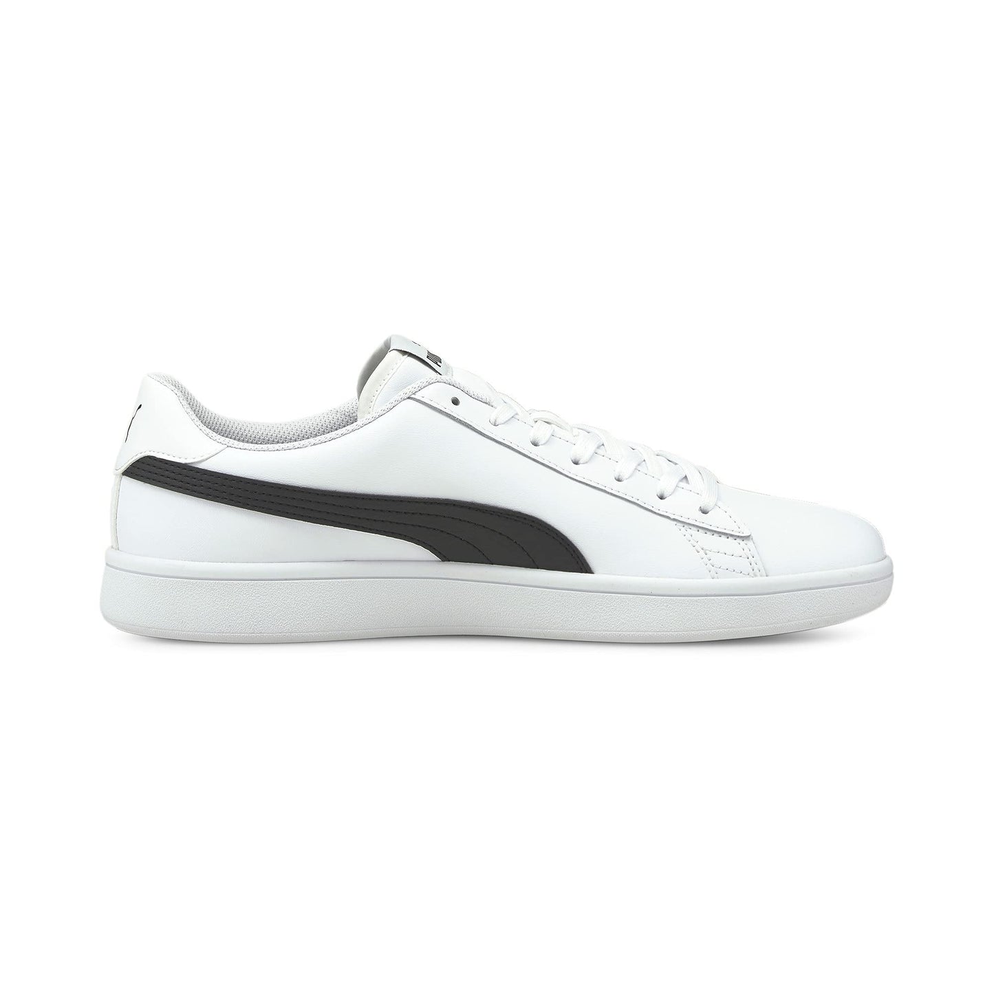 PUMA Unisex Smash V2 L Baskets, Puma White Puma Black, 45 EU