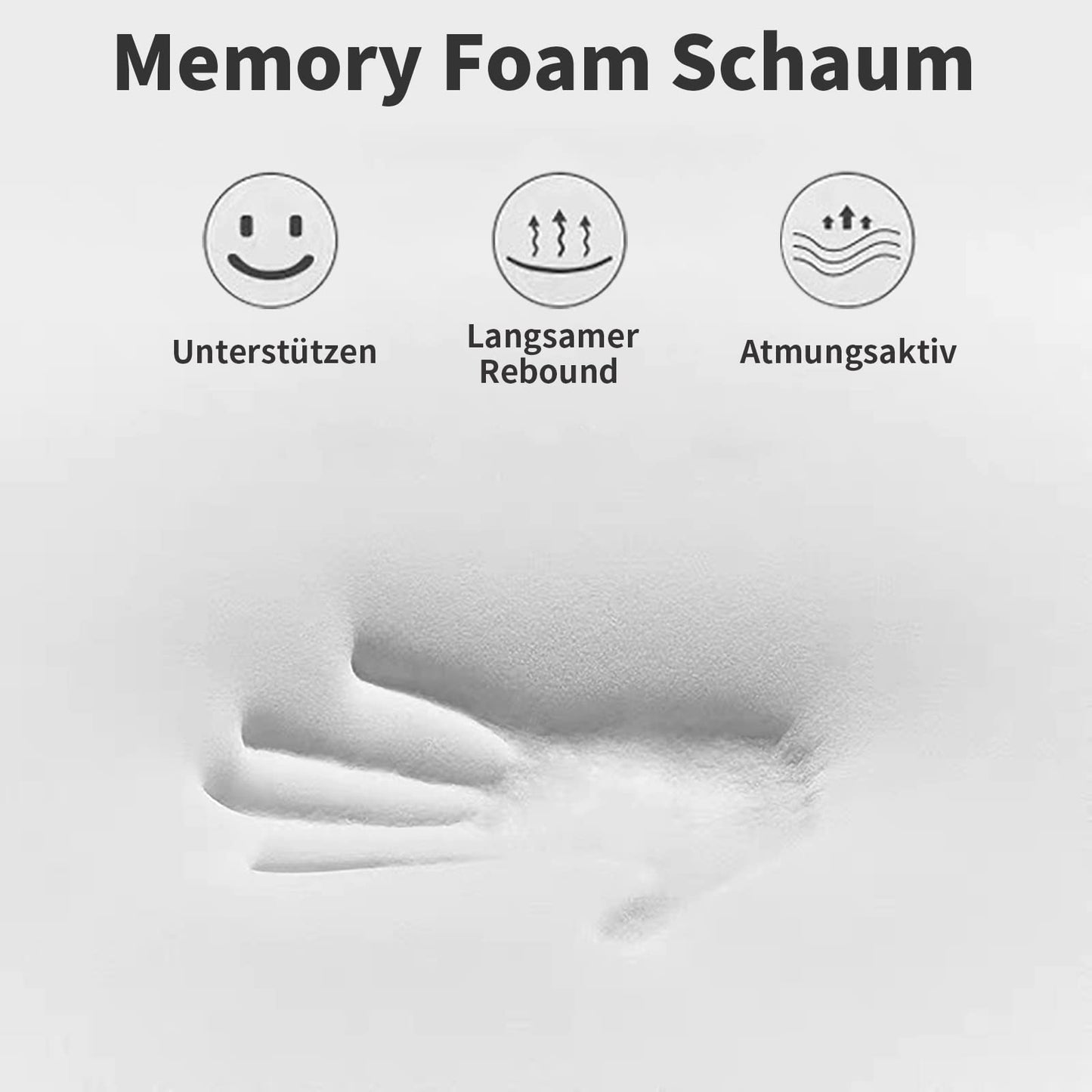 LAMB Ergonomique Cervical à Mémoire de Forme, Oreiller Orthopédique pour la Nuque, Réglable Hauteur, Oreiller Hypoallergénique Lavable de Soutien Doux Prime, Anti Ronflement & Anti Douleur