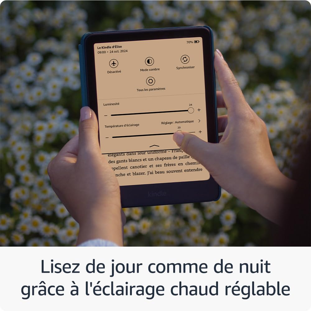 Amazon Kindle Paperwhite (16 Go) | Notre modèle le plus rapide avec un nouvel écran antireflets de 7" et une autonomie de plusieurs semaines | Sans publicités | Noir