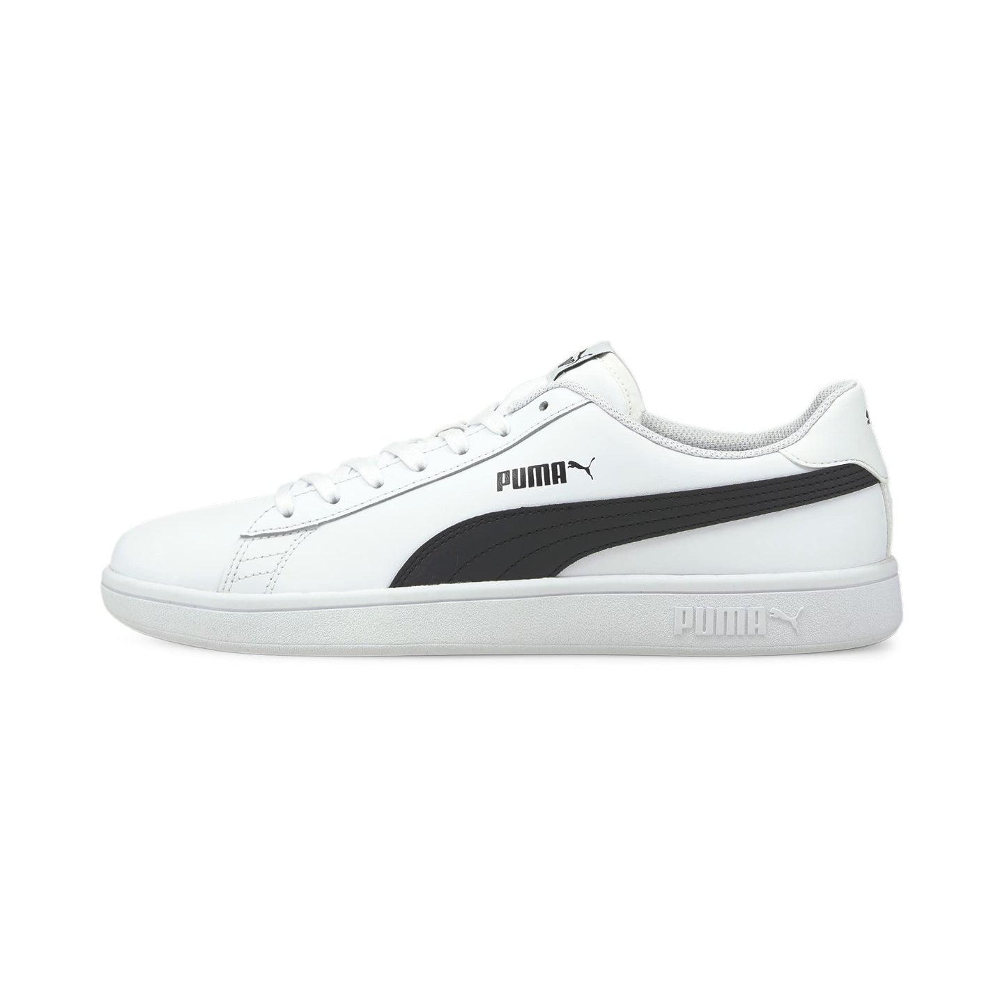 PUMA Unisex Smash V2 L Baskets, Puma White Puma Black, 45 EU