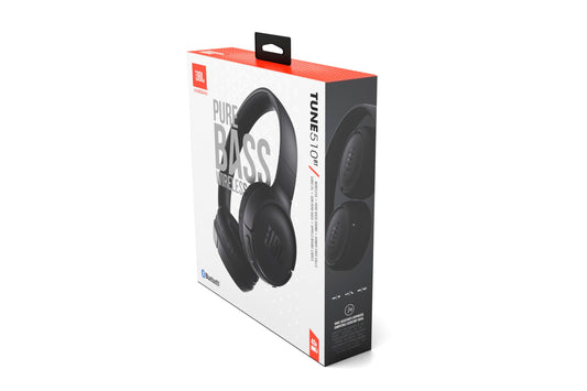 JBL TUNE 510BT – Casque supra-auriculaire sans fil – Equipé de la technologie Bluetooth – Connection multi-points – Léger, confortable et pliable – Jusqu’à 40 hrs d’écoute – Noir
