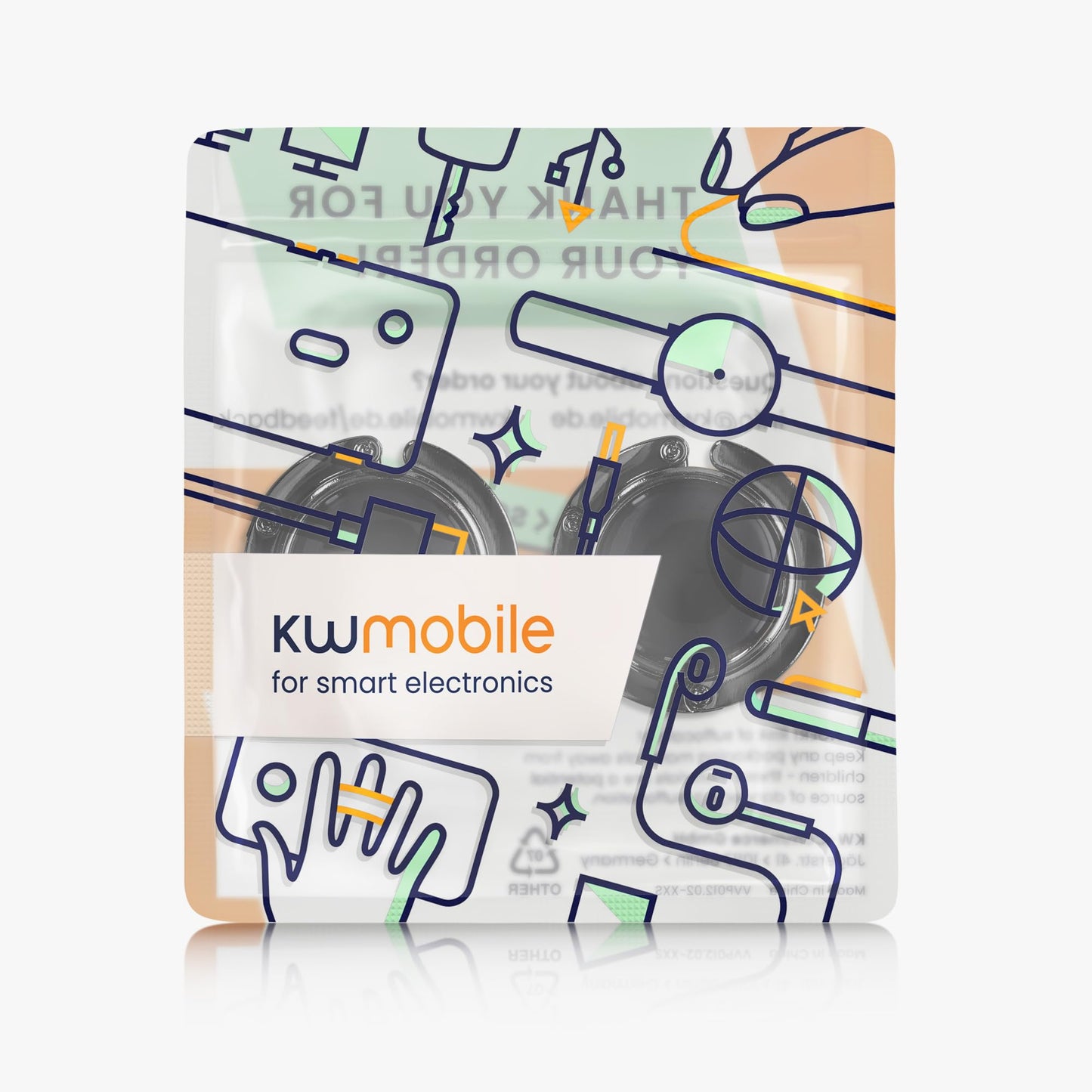 kwmobile 2 Porte Sac à Main Table - Gadget Accroche Sac a Main pour Table Bureau - Support Crochet en Métal Pliable - noir