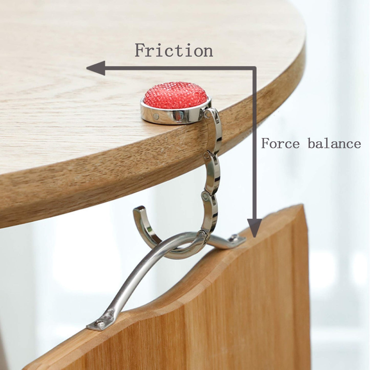 FGXY Ensemble De 4 Cintres Pliants Pour Sacs à Main, Lot De Cintres Ronds, Accroche-Sac Portable Crochet, Crochet De Sac à Main Pliable, Motifs Assortis Round, Pour Cintres Table (Fleurs)