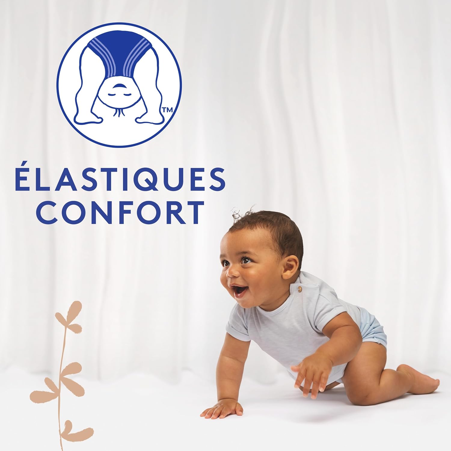 Lotus Baby Douceur Naturelle - Couches Taille 1 (2-5 kg/Nouveau-né) Pack 1 mois - 80 couches