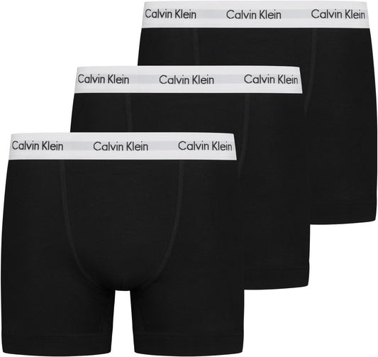Calvin Klein Homme Boxer Lot De 3 Caleçon Coton Stretch, Noir (Black), S