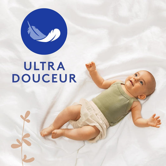Lotus Baby Douceur Naturelle - Couches Taille 1 (2-5 kg/Nouveau-né) Pack 1 mois - 80 couches