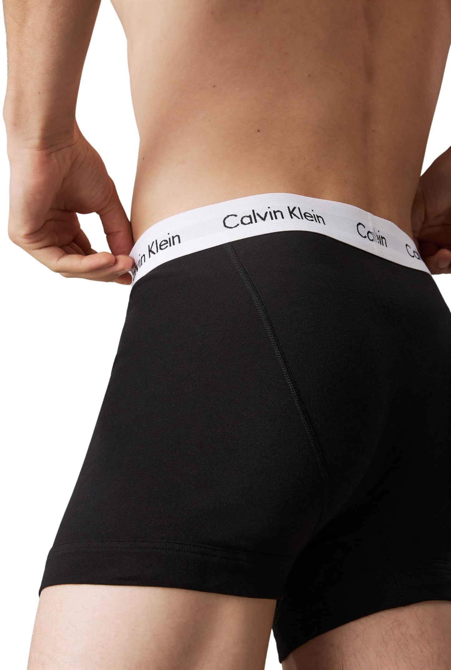 Calvin Klein Homme Boxer Lot De 3 Caleçon Coton Stretch, Noir (Black), S