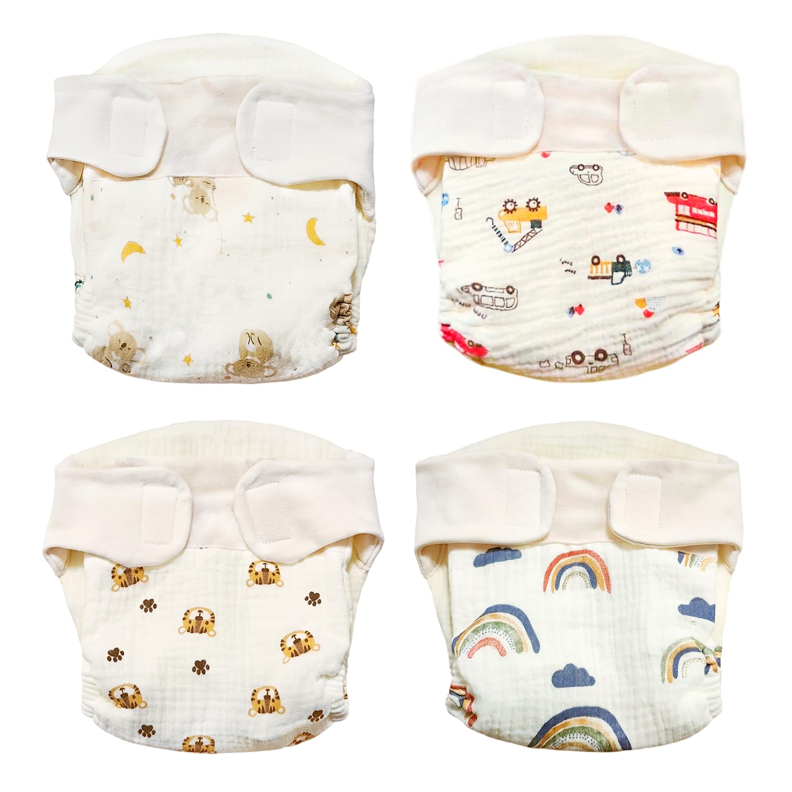 Couches en tissu réutilisables, lavables pour la plupart des bébés et enfants (5 à 9 kg)