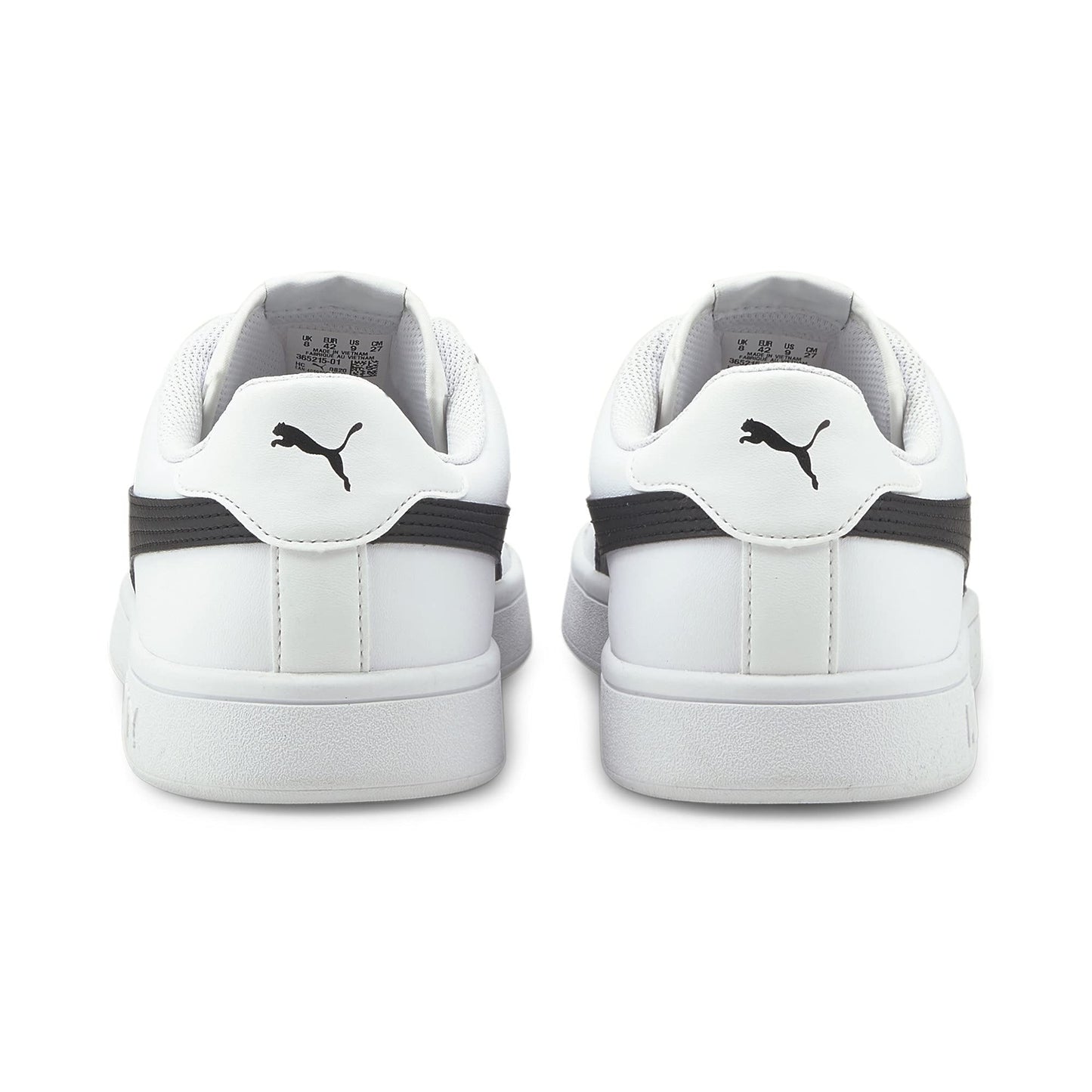 PUMA Unisex Smash V2 L Baskets, Puma White Puma Black, 45 EU