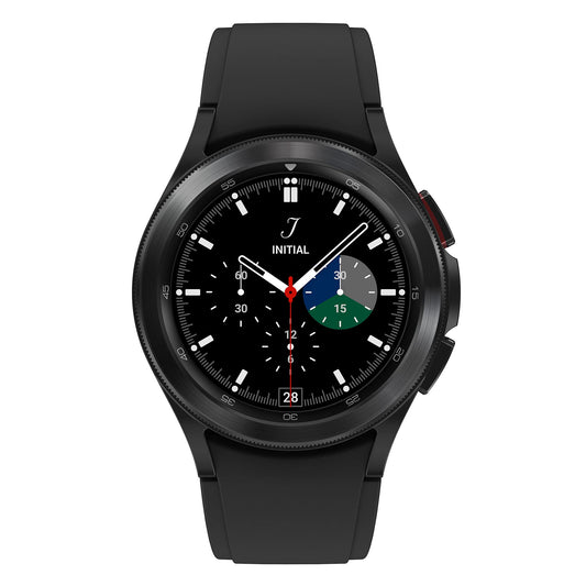Samsung Galaxy Watch4 Classic 4G 42 mm, noir - Montre connectée intelligente, lunette tournante, santé, bien-être, sport, IMC, ECG – Version FR