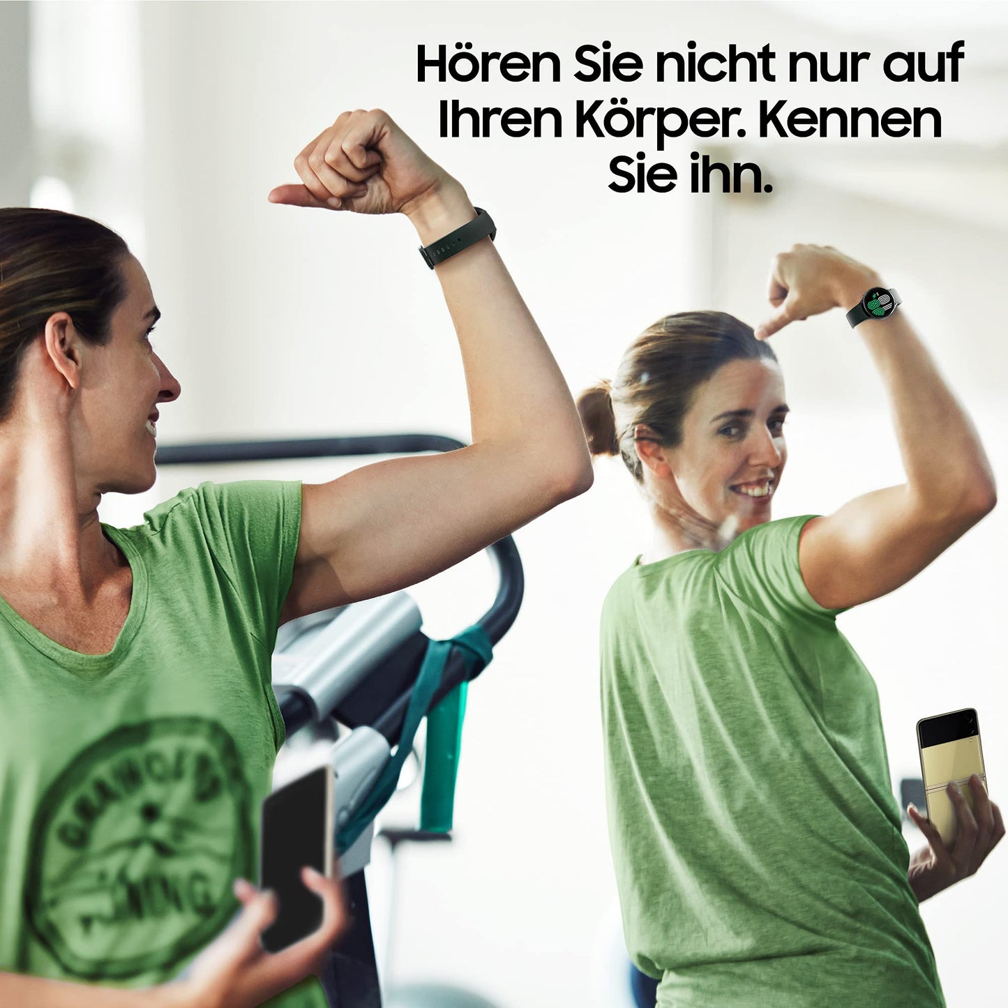 Samsung Galaxy Watch4, montre connectée Bluetooth ronde, Wear OS, montre de fitness, tracker d'activité, 40 mm, or rose avec garantie du fabricant de 36 mois [exclusif sur Amazon]