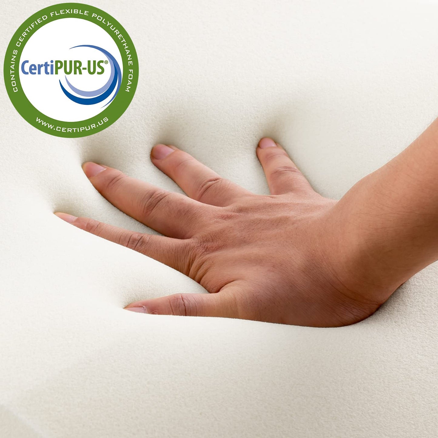 NOFFA Oreiller Ferme Epais Memoire Forme | Rectangulaire 40x60 | Oreiller Dur Plat Confort du Sommeil | Coussin Orthopédique Cervicale Viscoelastique - Housse Lavable