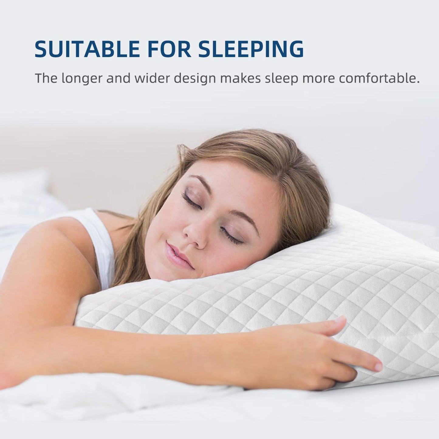 NOFFA Oreiller à Mémoire de Forme 56 x 56 x 12 cm, Grand Coussin Canape, Housse Qui s'enlève et Se Lave (56 x 56 cm)