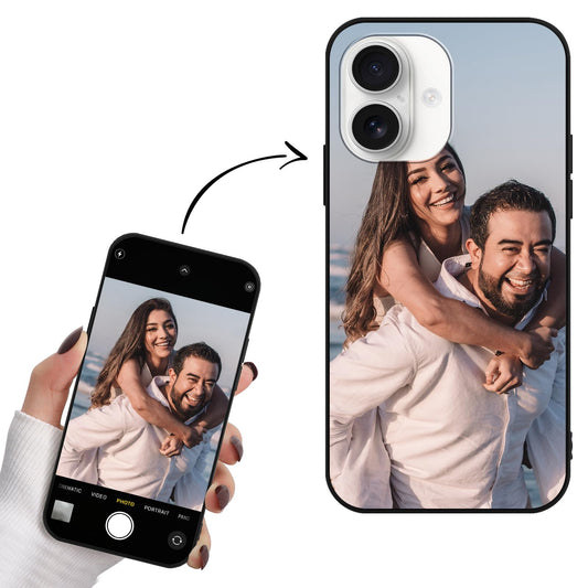 Yoedge Coque Personnalisée pour iPhone 17 Case 6,3" Personnalisable Housse avec Votre Propre Photo Image Texte Nom Étuis Souple TPU Personnaliser Custom Nero Cover pour iPhone 17