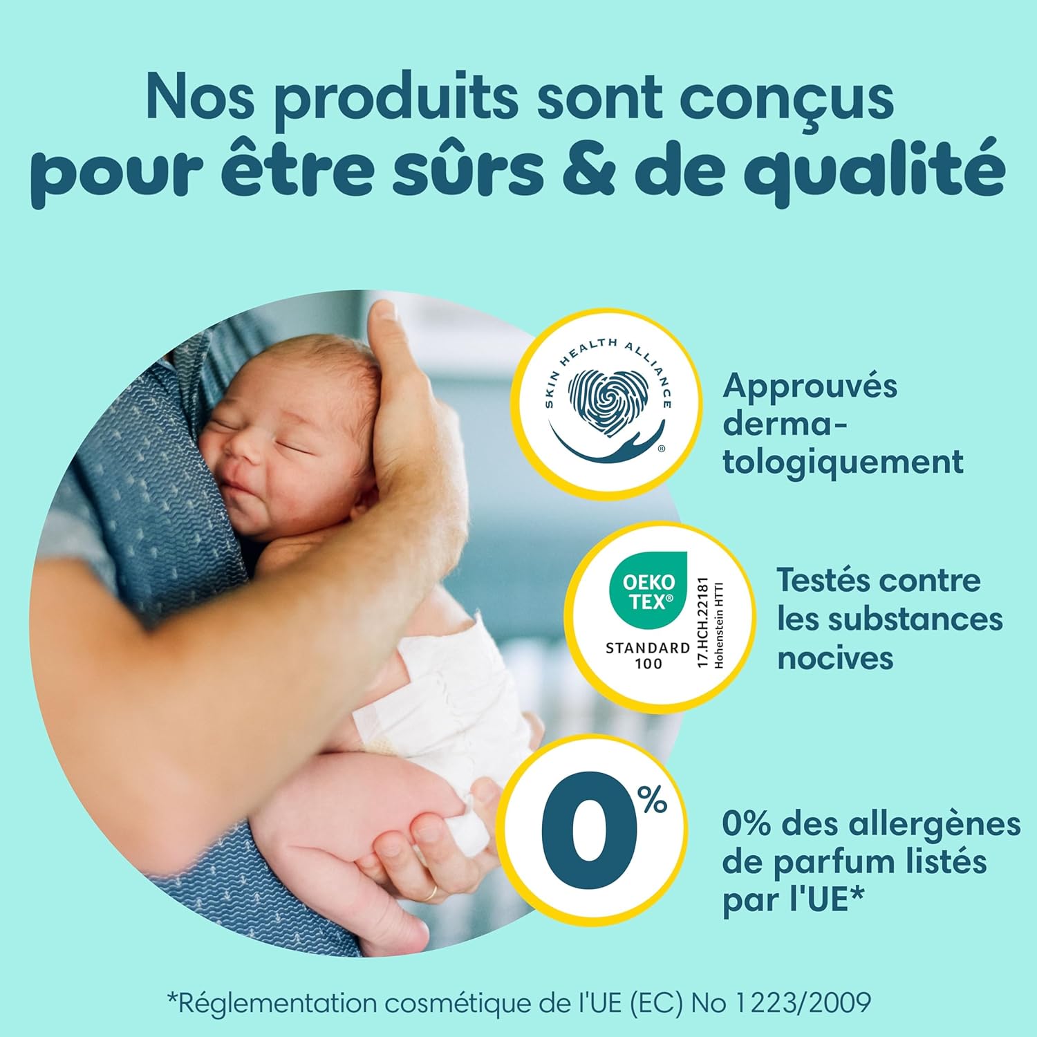Pampers Premium Protection, Taille 2, 240 Couches, 4-8kg, Double Protection pour la peau et contre les fuites Avec Poche Stop & Protect pour aider à capturer les Fuites, Pack 1 Mois