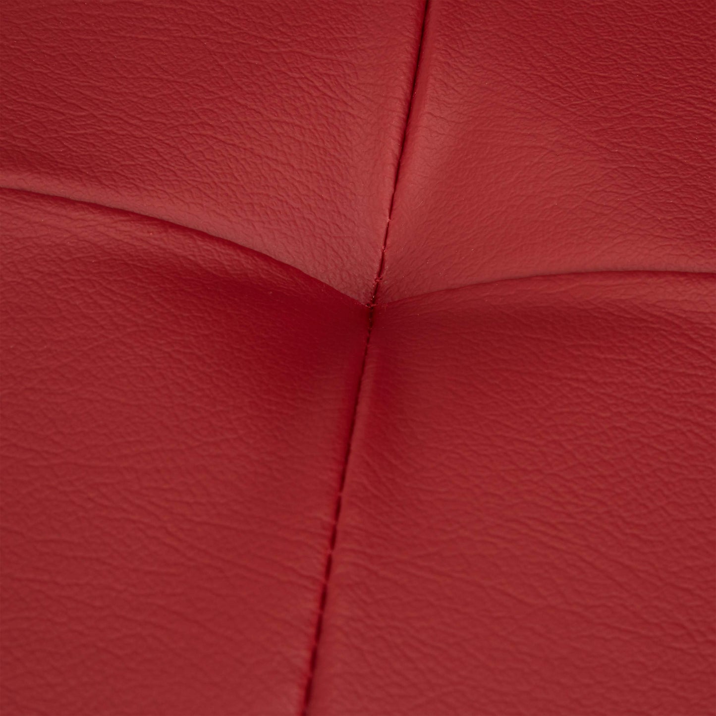 Relaxdays Banc de rangement pratique en simili cuir, 2 places, capacité de charge 300 kg, HLP : 38x76x38 cm, rouge foncé