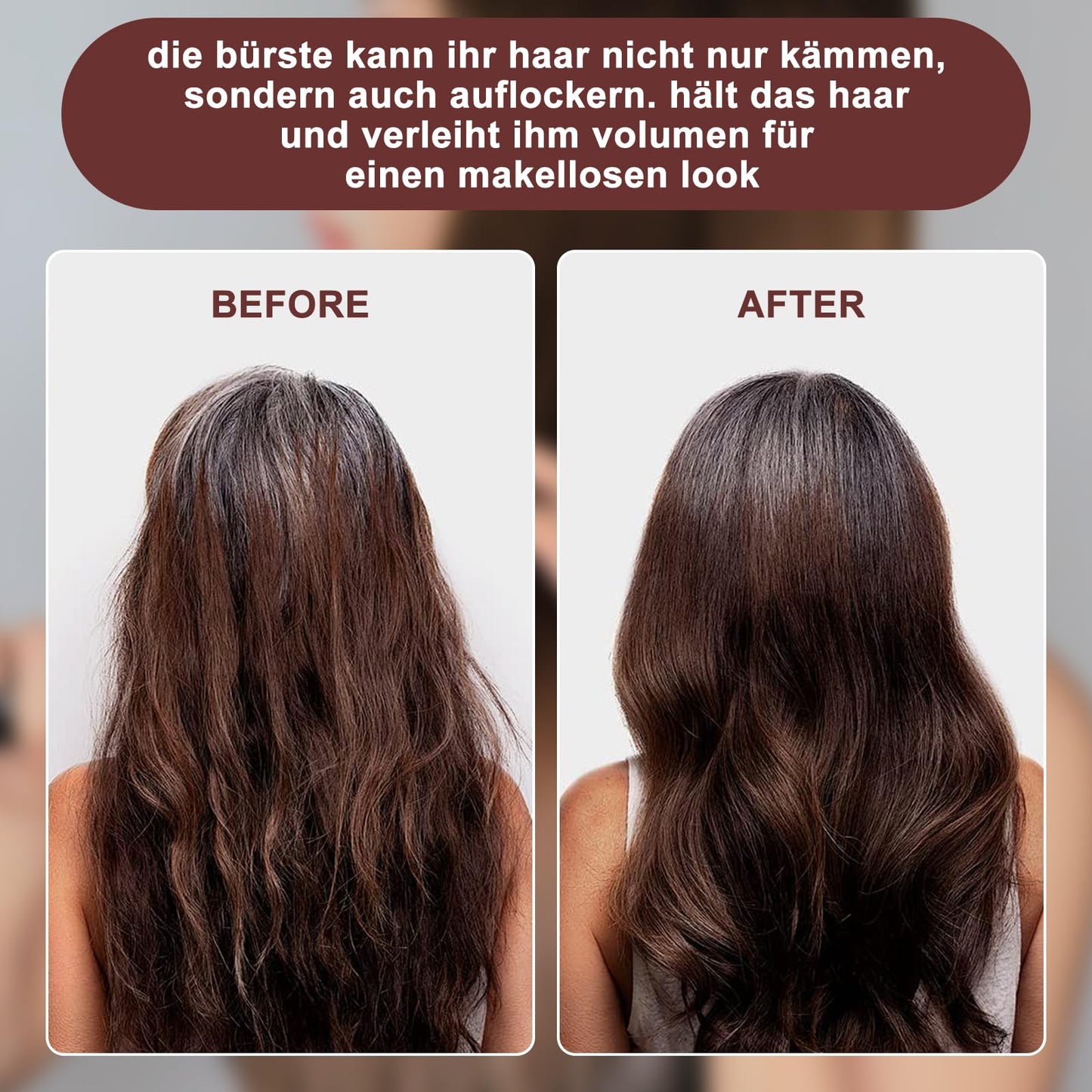 Lot de 2 brosses en poils de sanglier Sleek Bun Brosse Teasing Hair Bristle Brosse à barbe Hommes Poils naturels doux pour coiffer les cheveux et la barbe