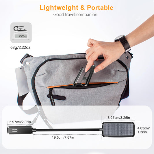 Gritin Lampe de Lecture Rechargeable, 9 LED Liseuse Lampe Clip, Gradation Progressive & 3 Modes Protection des Yeux (Blanc Froid&Chaud), 360° Cou Flexible, Indicateur, Longue Travail pour Lire au Lit