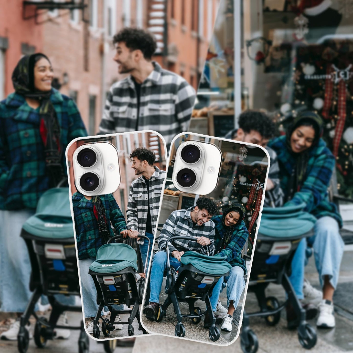 Yoedge Coque Personnalisée pour iPhone 17 Case 6,3" Personnalisable Housse avec Votre Propre Photo Image Texte Nom Étuis Souple TPU Personnaliser Custom Nero Cover pour iPhone 17