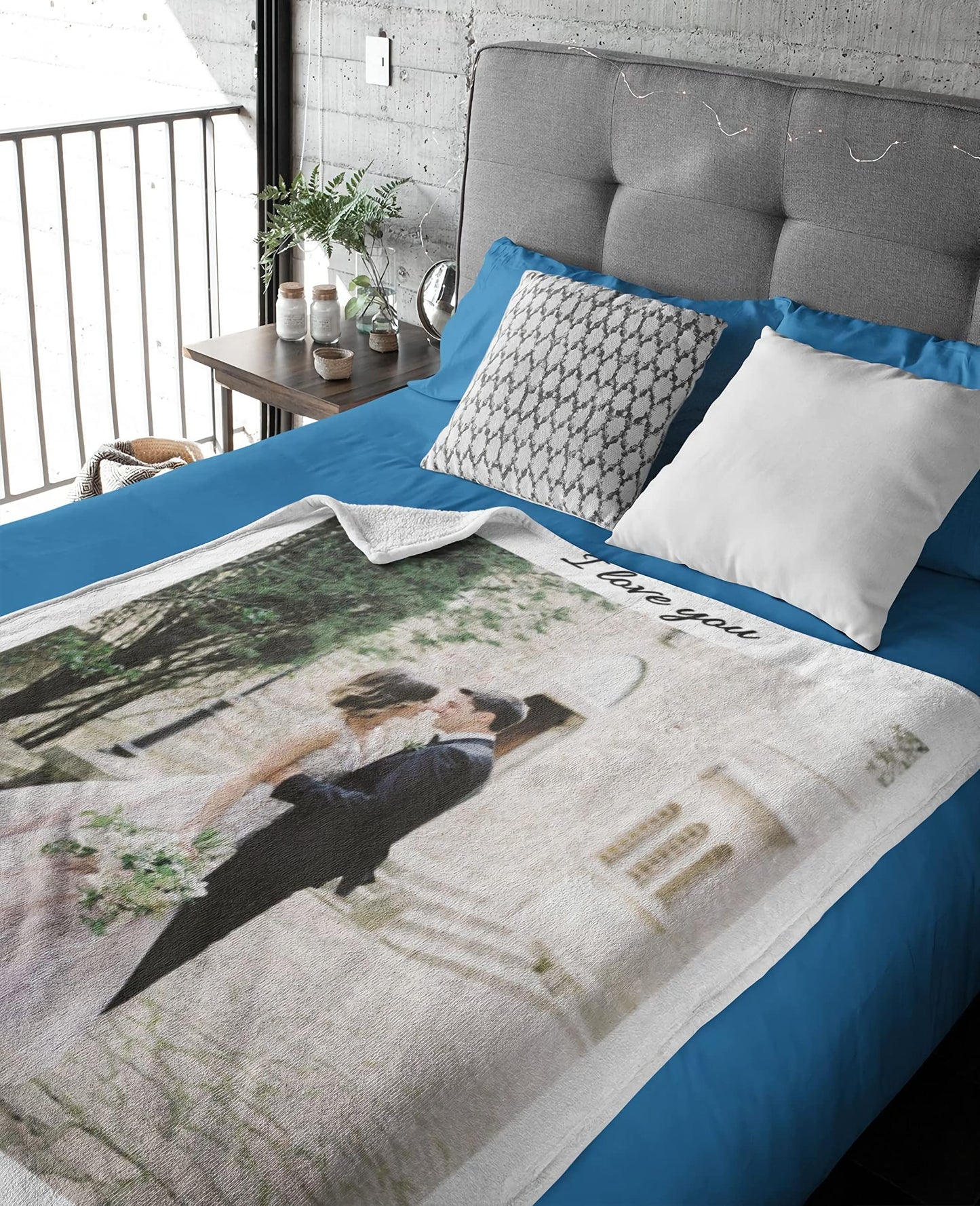 Plaid Personnalisé Photo Couverture Personnalisée Photo Et Texte Anniversaire Cadeau De Vacances pour Papa, Maman, Enfants, Animaux De Compagnie, Amis Ou Amoureux Cadeau pour Noël (1 Photo)