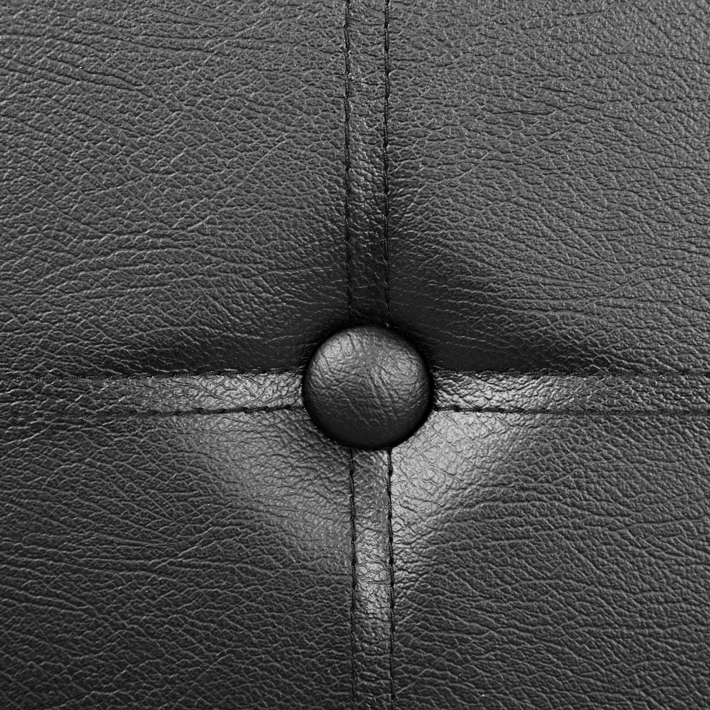 SONGMICS Banc de Rangement Pliable 80L, Coffre, Tabouret, Repose-pieds, Bout de Lit, Charge Statique Maximale 300 kg, Revêtement en PVC, Rembourré, Noir LSF105