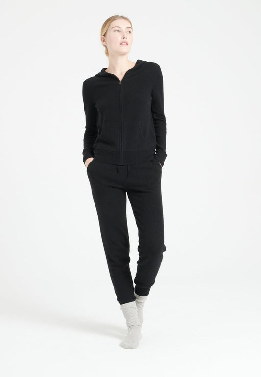 Pantalon cachemire noir femme - LILLY 11-0